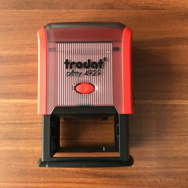 Zhuda 4929 Back to Ink Seal Bring Your Own Seal Automatic Tipping Print Cancellation Seal Shipment Receipt chapter 50 * 30mm