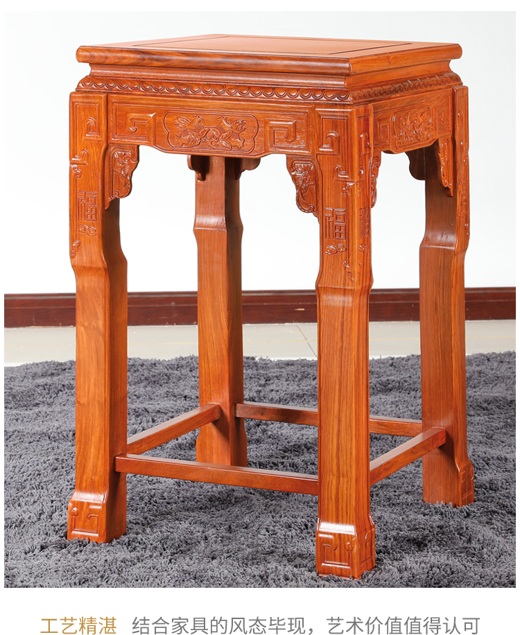 Ưu đãi đặc biệt kết hợp sofa đầu voi gỗ hồng mộc / sáu / mười bộ bàn ghế sofa gỗ gụ phòng khách gỗ rắn - Bộ đồ nội thất giường pallet