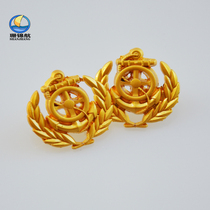 Metal aluminum alloy seaman badge Sea boat captain Seaman yacht micro chapter pin logo personality small brooch