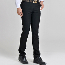 Jinhang summer seafarer pants Mens youth slim professional trousers Black student Korean version of tooling trousers