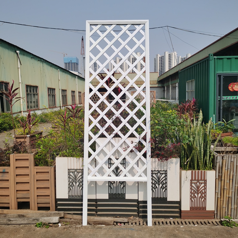 Courtyard Aluminum Alloy Mesh Fence Garden Fence Outdoor Ground-Mounted Fence Flower Bed Decorative Fence Home Guardrail