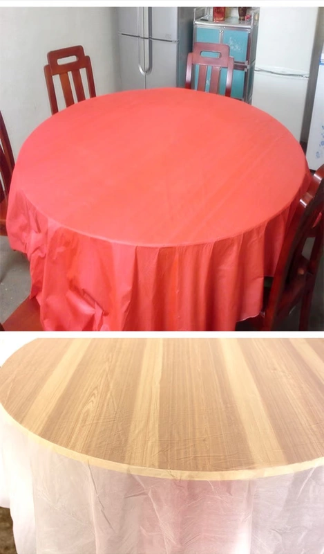 Khăn trải bàn dùng một lần làm dày Khăn trải bàn bằng nhựa Khăn trải bàn màu đỏ Khăn trải bàn màu đỏ Khăn trải bàn màu đỏ không thấm nước - Các món ăn dùng một lần túi nhôm đựng thực phẩm