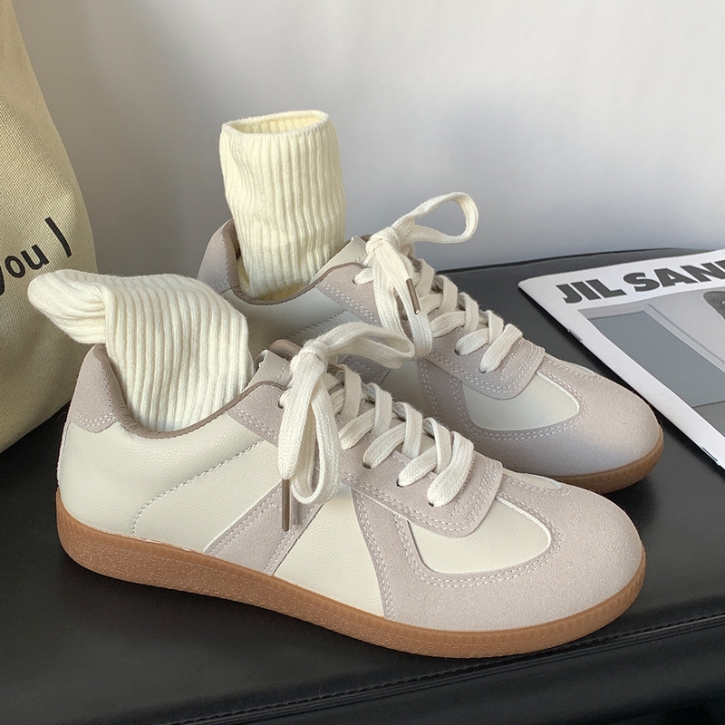 De Xun Women's Shoes 2026 Summer New Retro White Sneakers ins Niche Student Versatile Casual Sports Sneakers