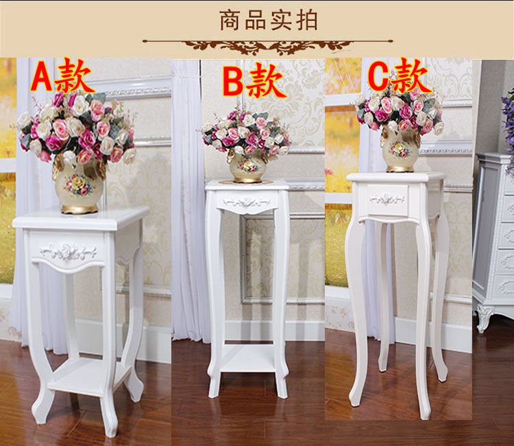 Hoa gỗ rắn đứng ban công nhiều tầng màu xanh lá cây chậu hoa giá phòng khách sàn đứng đơn giản treo hoa lan chậu - Kệ mẫu kệ sách treo tường bằng gỗ