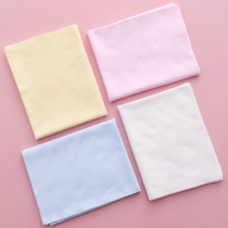 Anji duckling cotton fur edge diaper baby solid color diaper newborn washable diaper baby urine mustard 10 pieces