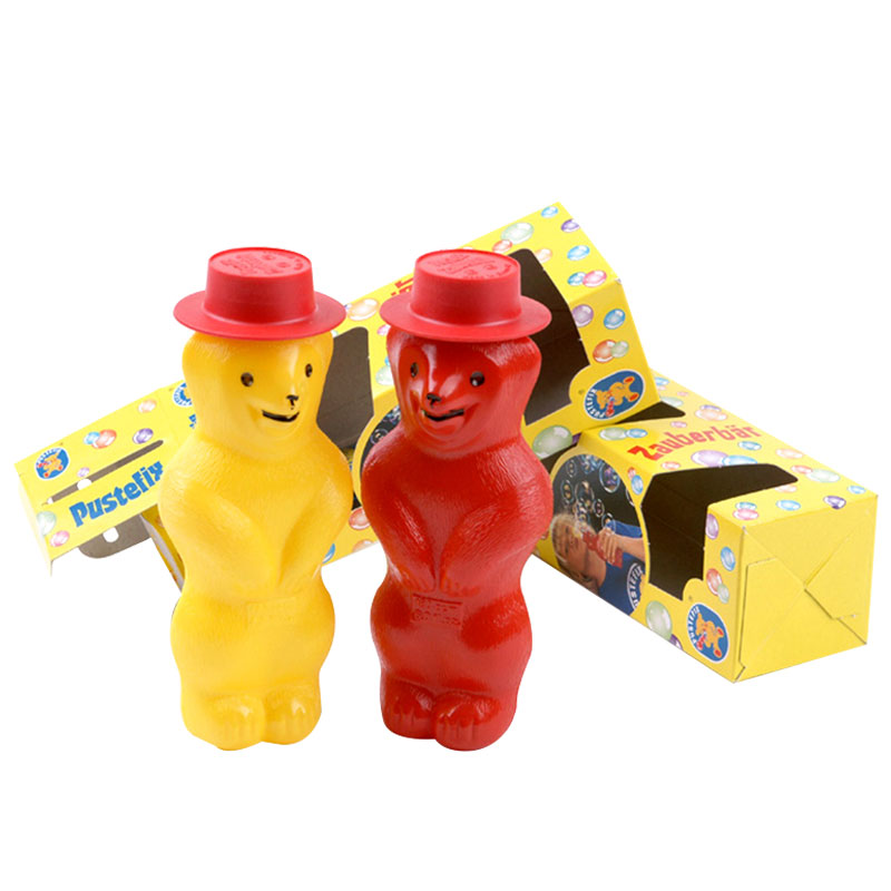 German bubble flying children non-toxic and odorless small bear bubble complementary liquid large colour bottle speech mouth muscle training tool-Taobao