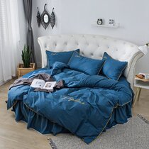 Round Bed Four Pieces 50 Branch Long Suede Cotton Jet Letters Theme Hotel Guesthouse Round Bed bed Skirt Bed with good looks