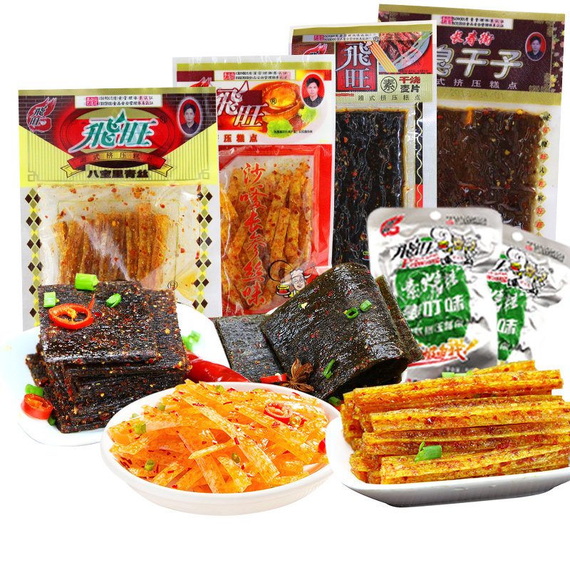 (New Goods) Fly Spicy Strips of Sink Dry Subnet Red Hot Spicy Slices Spicy permalink Nostalgic Snack Foods