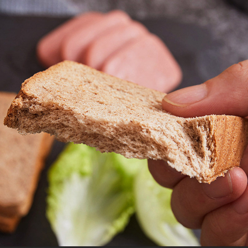 Kangquan whole-wheat xylitol black wheat toast 4 catty buckwheat noodles bag No added cane sugar Meal Nutritious Breakfast Snack