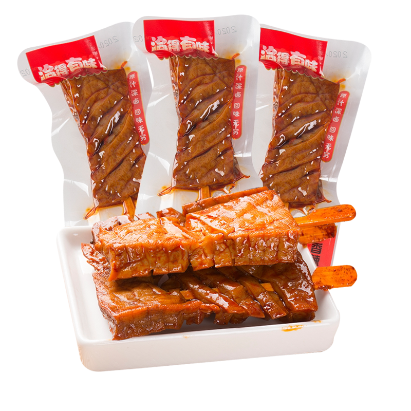 Talks to have a taste orchid string bean dry thick bean dry 50 packs Hunan Takeoka Sesame Bean Dry Sesame spicy snack casual snack