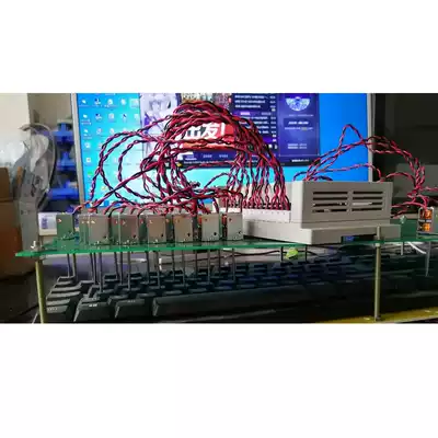 24-way physical clicker automatically presses the keyboard mechanical arm, the brick wall-mounted air conditioner, the factory aging test