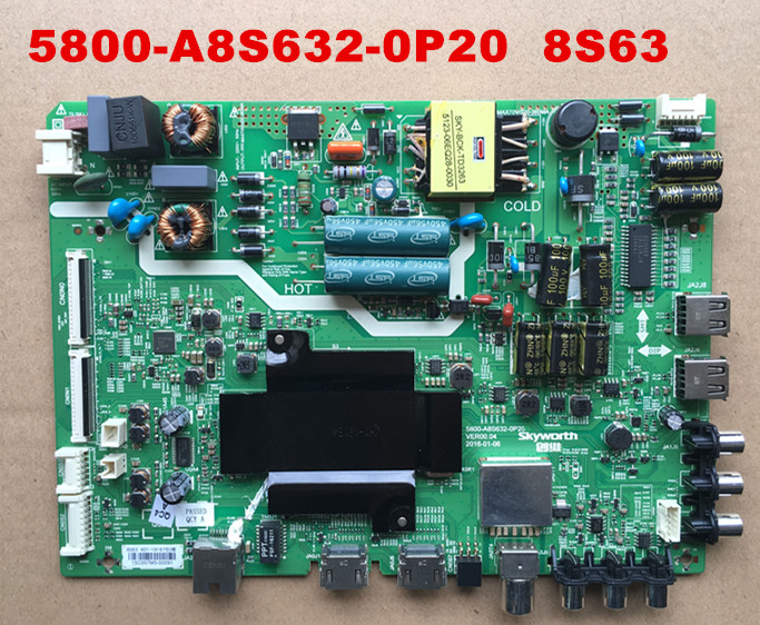 Original Skyworth 43E3500 LCD TV motherboard 5800 A8S632 0P20 0P40 with various screens
