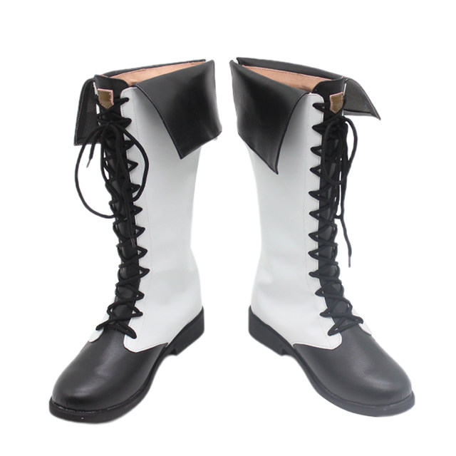 K0737 Azure Blue File cos Professor Smiling Narrow Eyes Professor cosplay shoes