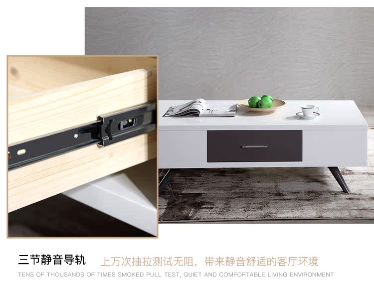 Kết hợp phòng khách bên trái và bên phải kết hợp đơn giản và hiện đại sơn TV tủ bàn cà phê kết hợp nội thất DJW029A + D - Bộ đồ nội thất nội thất thông minh