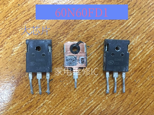 Импортированный большой разборка чипа 60N60FD1 60N60FD Сварная машина/беговая дорожка Обычно используется тест IGBT Tube