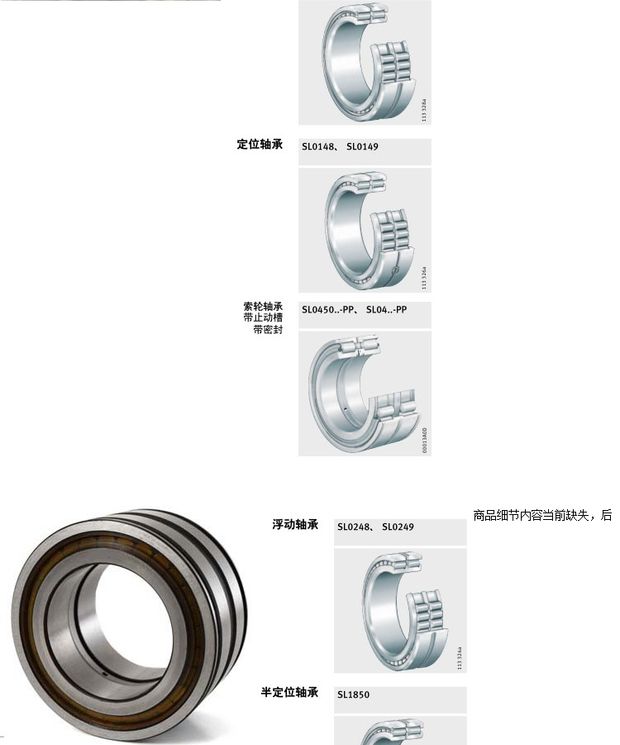 Con lăn hình trụ iNA SL024836 mang 180mm bên ngoài dày 225mm 45mm - Vòng bi vòng bi nsk