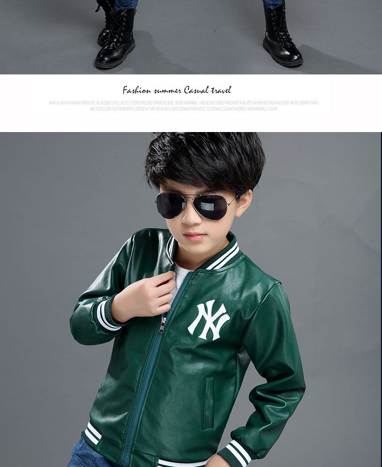 Blouson enfant en cuir PU - Ref 2159428 Image 17