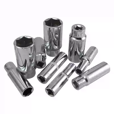1 2 Chrome vanadium steel hexagonal extended sleeve head 8-32mm socket wrench screw socket auto repair sleeve