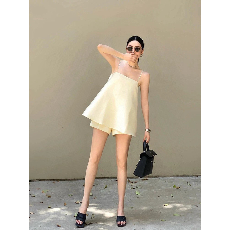 Beautiful Island-Style Camisole for Women, Summer Old-Money Style Outfit Set, Sleeveless Outerwear Top from Thailand and Southeast Asia Beautiful Island-Style Camisole for Women, Summer Old-Money Style Outfit Set, Sleeveless Outerwear Top from Thailand and Southeast Asia