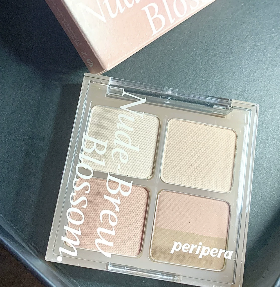 Насыщенные розовые PERIPERA Fili Fi -Тени четыре цвета Nude Brew#07 Earth Color Nude