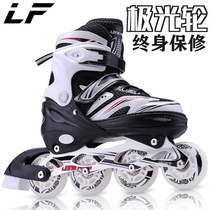 Longfeng skates adult roller skates skating children full set single inline skates for beginners men and women