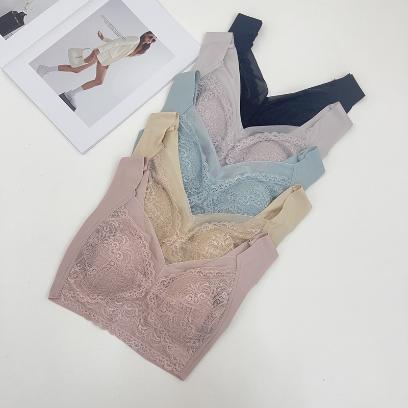 Unrestrained Feeling, Big Breasts Appear Smaller! Japanese-Style Ice Silk Seamless Large Size Tank Top-Style Ultra-Thin Bunny Ear Bra Unrestrained Feeling, Big Breasts Appear Smaller! Japanese-Style Ice Silk Seamless Large Size Tank Top-Style Ultra-Thin Bunny Ear Bra