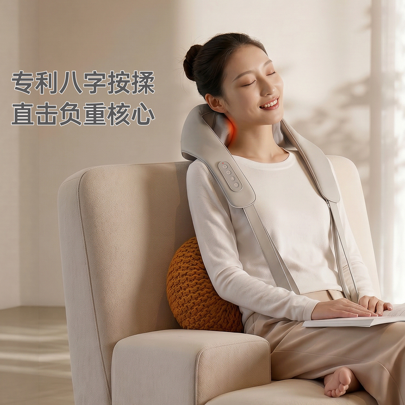 Rovos Cervical Spine Massager Trapezius Muscle Shawl Neck Massager Waist Back Multi-Function R1350 Rovos Cervical Spine Massager Trapezius Muscle Shawl Neck Massager Waist Back Multi-Function R1350