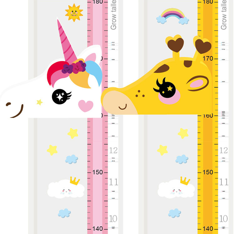 Children's magnetic height wall sticker 3d three-dimensional measuring stick baby removable cartoon measuring instrument for children's home