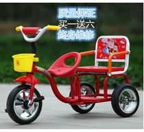 New children double-hand three-wheeler twin baby bike 2-7-year-old baby bike toy car