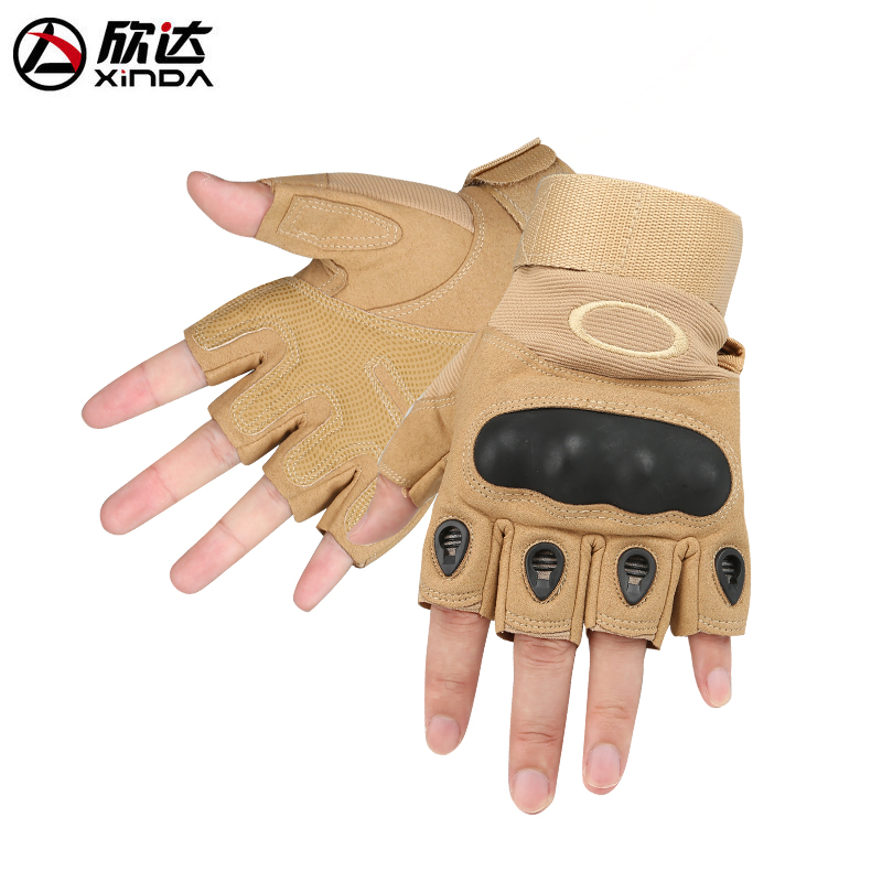 Xinda downhill half-finger gloves men and women four seasons rescue gloves rock climbing equipment wear-resistant non-slip tactical protective gloves