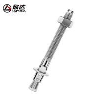 Hinda Outdoor M8 Mountaineering Nail Expansion Nail Fixed Load Bearing Anchor Point Rock Climbing Rock Spike 304 Stainless Steel Screw Bolt