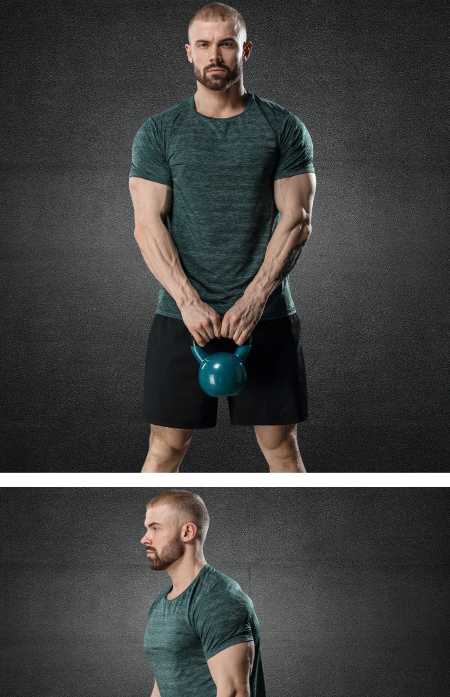 Ice lụa ca khúc phù hợp với nam khô nhanh căng mùa hè lỏng T-shirt lớn bãi quần áo Workout đào tạo phù hợp với chạy bộ hai mảnh - Thể thao sau quần áo bộ thể thao nam
