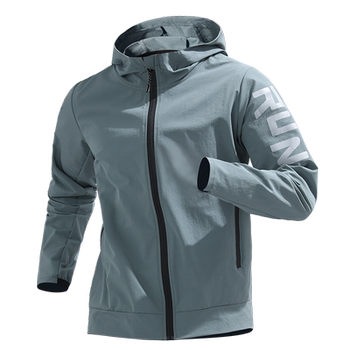 ເສື້ອກິລາຜູ້ຊາຍ windproof windbreaker ບາງແລ່ນ windbreaker