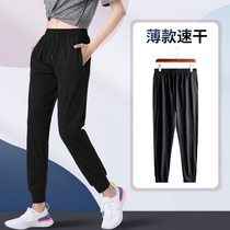 Sports ankle-length pants Women Summer Quick Dry Plus Size Loose Casual Thin Ice Straight Trousers Running Tons