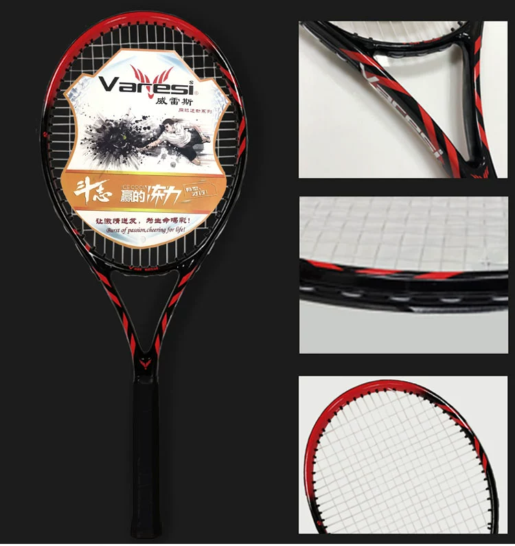 Varesi / Wei Leisi carbon chính hãng vợt tennis người mới bắt đầu sinh viên với đàn ông độc thân và phụ nữ đào tạo wqp đầy đủ vận chuyển