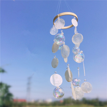 Wait for the wind shell wind chimes diy material bag creative handmade classmates girlfriends boyfriends and girlfriends birthday gifts