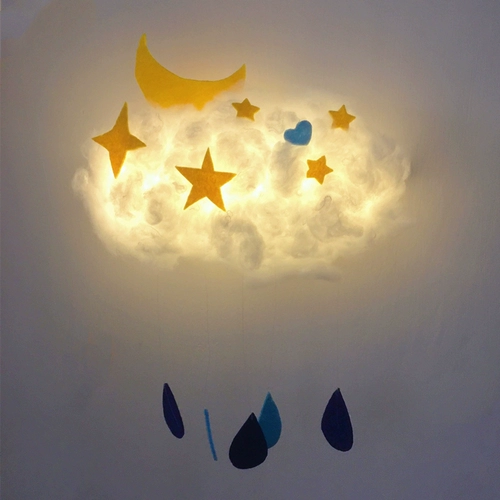 Ночник, хлопковый набор материалов, сумка, «сделай сам», облако, подарок на день рождения