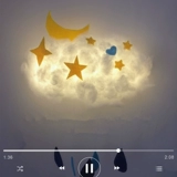 Ночник, хлопковый набор материалов, сумка, «сделай сам», облако, подарок на день рождения