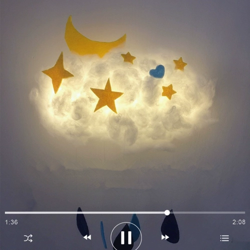 Ночник, хлопковый набор материалов, сумка, «сделай сам», облако, подарок на день рождения