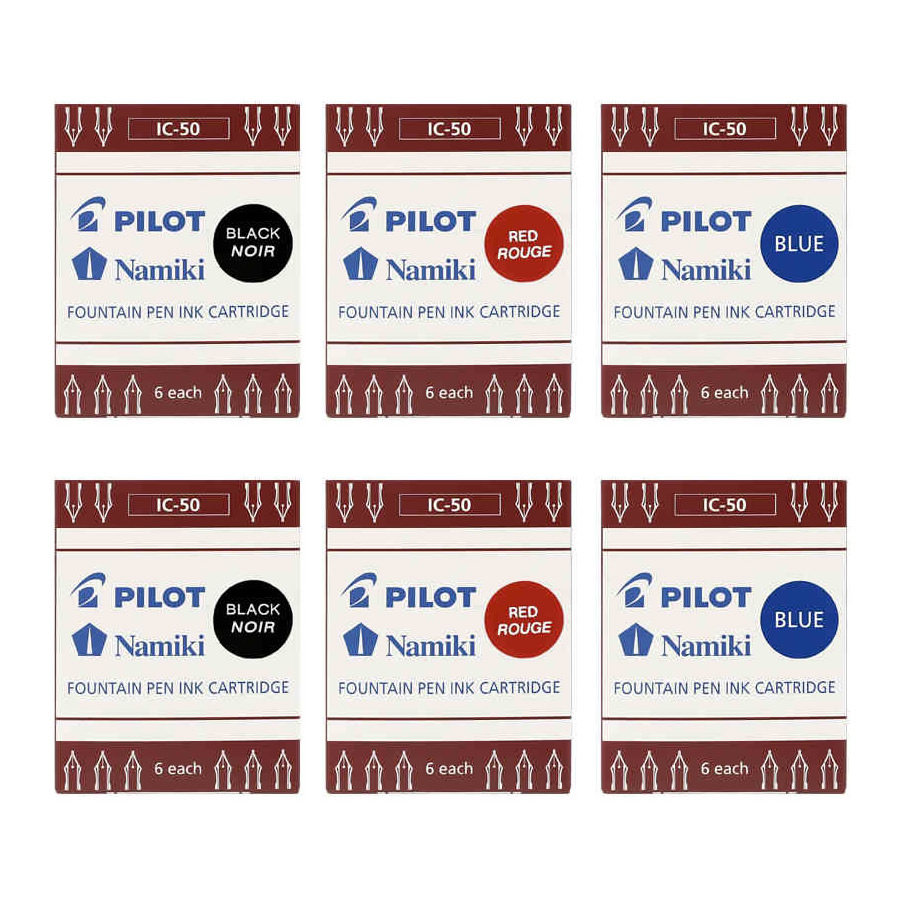 (6 boxed) POLIT Hundred Laughs Face Pen Ink Sacks 36 IC-50 kakuno 78G Guifei 88G