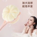 Купание щетки, потирая назад, не просите длинную ручку мягкие волосы с двумя с двумя ванными комнатами втирая грязь, серая спина, растирание ванны и артефакт ванны