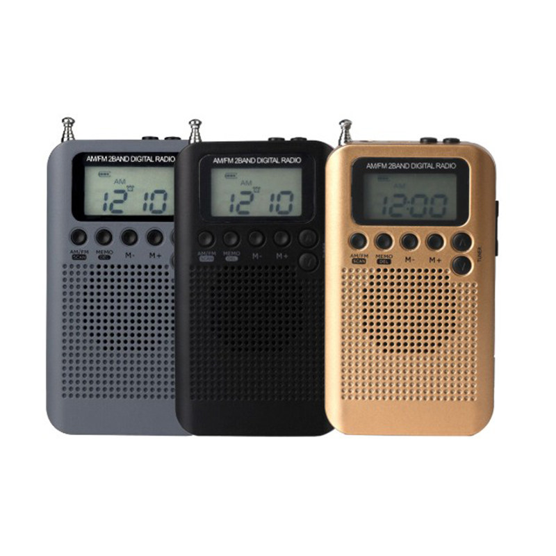 Sleeve Jane type AM FM2 band built in speaker can deposit 58 radio high fidelity sound quality digital demodulation radio