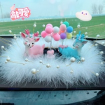 Safe voyage deer creative cute car goddess center console decoration car interior decoration supplies Daquan aromatherapy