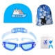 Прозрачное сине-белое зеркало плавания+синий корабль Pu Hat+Ac-6 Blue+Blue Fish Sack