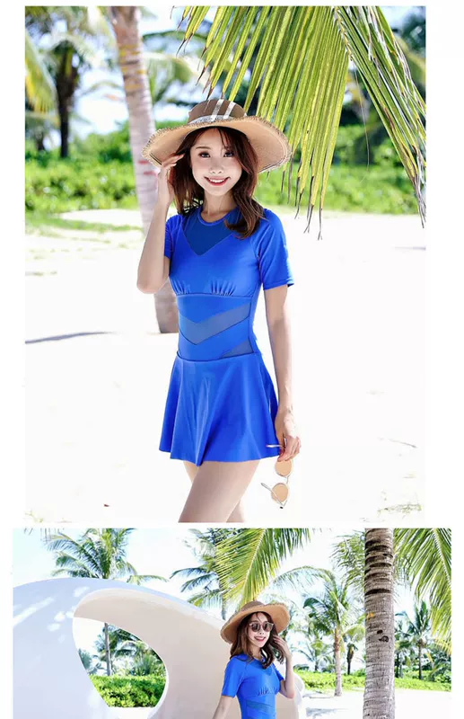 Áo tắm nữ một mảnh cơ thể điêu khắc gợi cảm kích thước lớn bảo thủ che bụng giảm béo mùa xuân nóng váy thời trang mới 2020 - Bộ đồ bơi One Piece