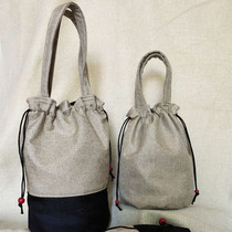 Large-capacity lunch box bag bento bag can be customized thickened durable and dirt-resistant knot moon support frame Soft wire excellent