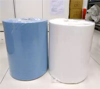 Hot sale white dust-free large roll paper Dust-free wiping paper Oil-absorbing paper Industrial large roll paper without confetti Quality assurance