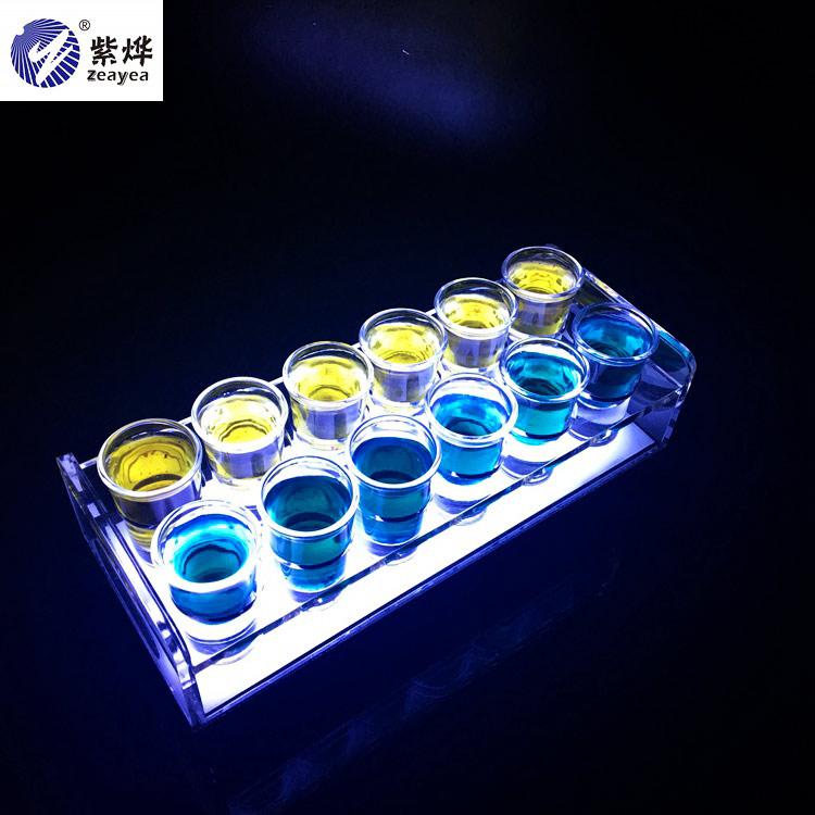 LED Charging Bar Luminous Bullet Cup Rack Foreign Wine Rack Bar Nightfield Special Foreign Wine Rack Test Tube Cup Rack
