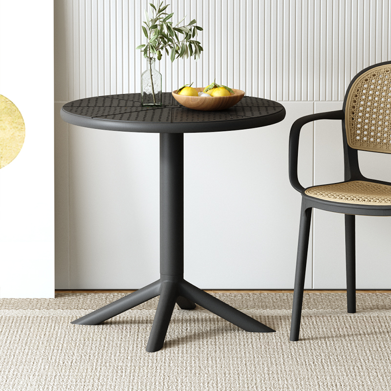 Plastic Small Round Table, Simple and Casual, Suitable for Meeting and Negotiation, Balcony Table and Chair Set, Suitable for Milk Tea Shops and 4S Car Dealerships Plastic Small Round Table, Simple and Casual, Suitable for Meeting and Negotiation, Balcony Table and Chair Set, Suitable for Milk Tea Shops and 4S Car Dealerships