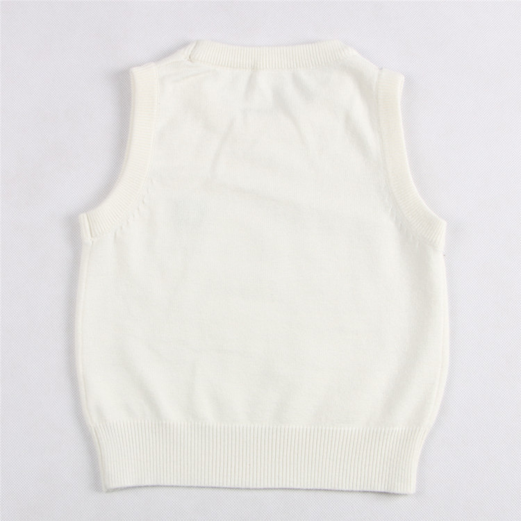 Trẻ em mặc vest trẻ em áo len vest bé trai hoang dã áo sơ mi nữ áo thun bé gái áo gile màu be